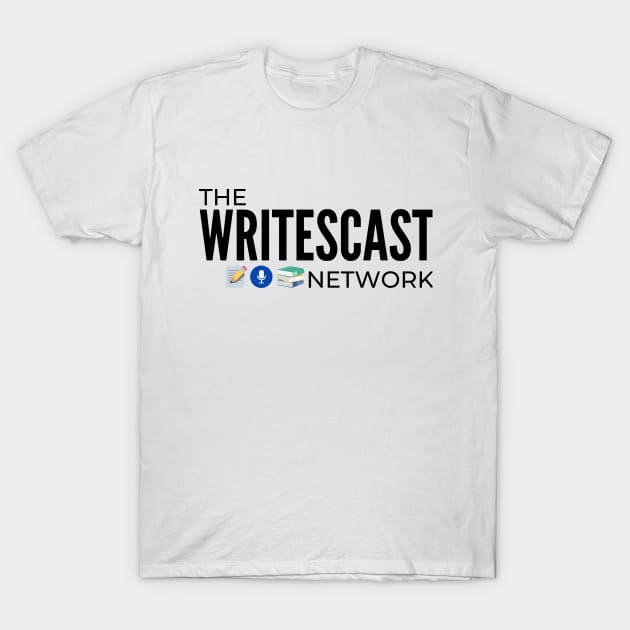 The Writescast Network - Classic Black Logo T-Shirt by The Writescast Network